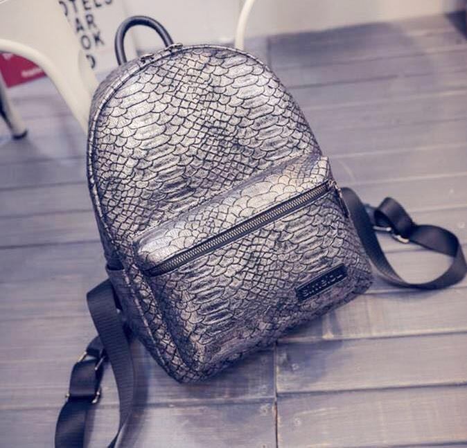 Rucsac dama argintiu croco Kolina